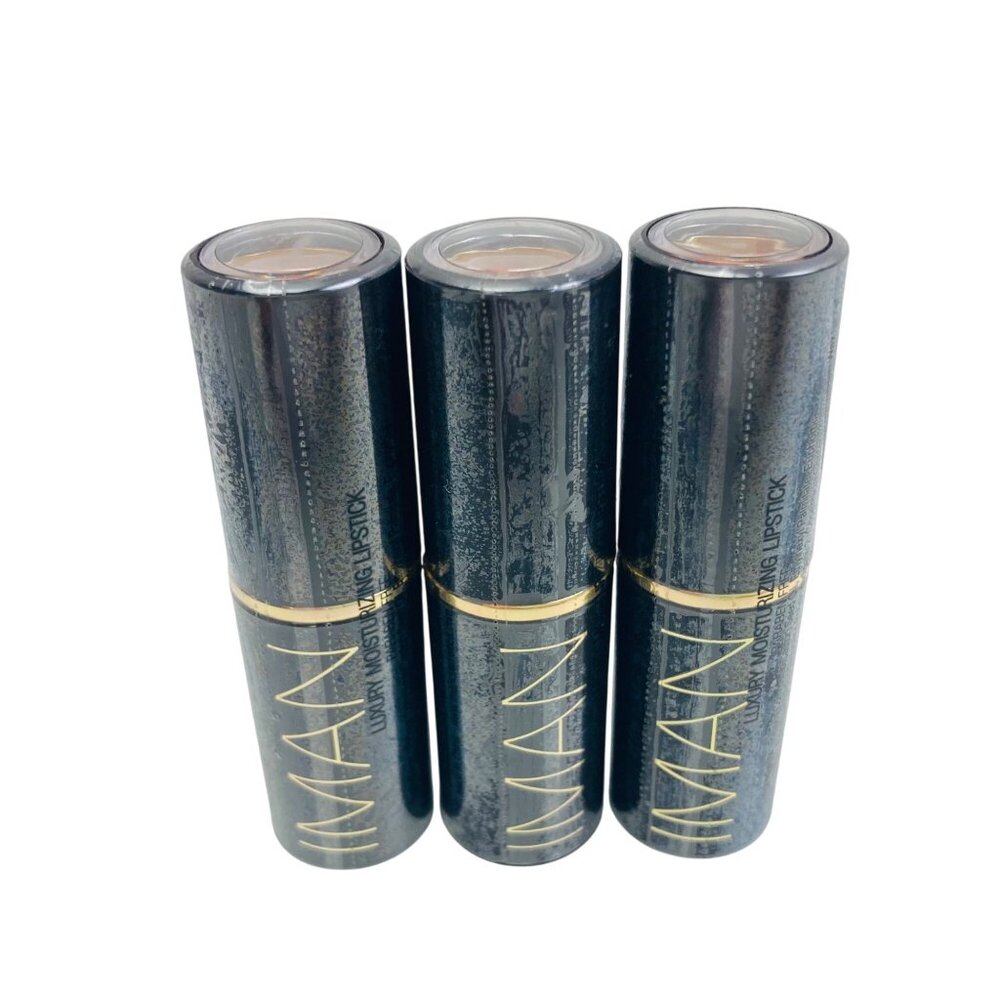Iman Luxury Moisturizing Lipstick Nude 598 Set Of 3 New & Sealed